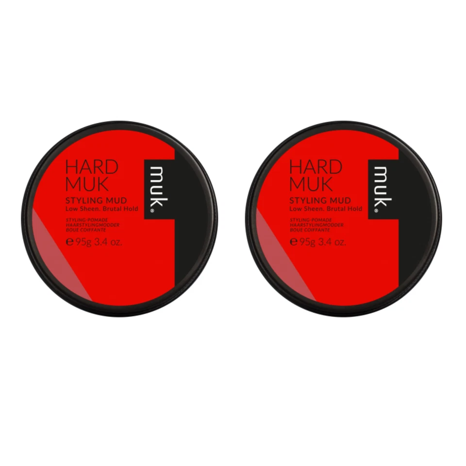 (2x) MUK Hard Muk Haarstyling Schlammwachs - brutaler Halt (95g)