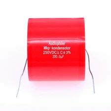 1Pc Audiophiler MKP 250V 50/60/68/75/82/100/150/200UF Audio MKP Capacitor Red
