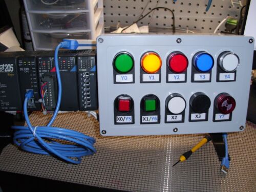 Direct Logic PLC TRAINER D2-240, with USB programming cable and software