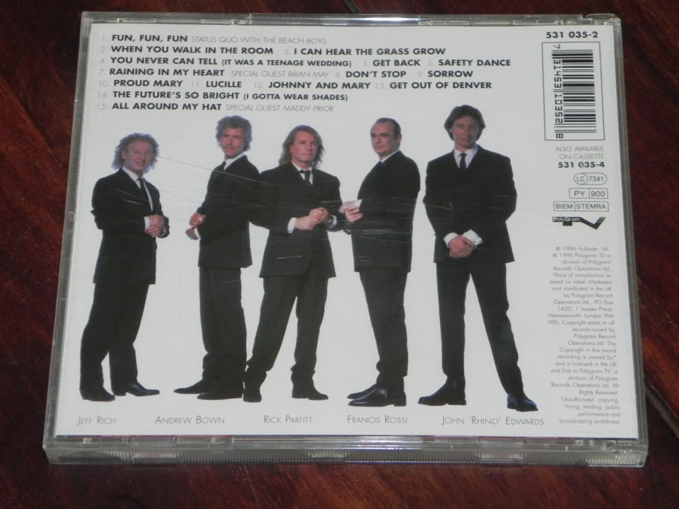 Musik CD - Status Quo / Don't Stop (Polygram TV / 531035-2 / 1996) 02 - Bild 4 von 4