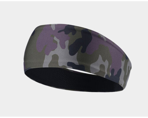 Men Moisture Wicking Sweatband Headband Running Sports Hairband Bandana Headgear - Picture 18 of 22