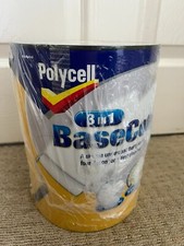 New Polycell 3 in 1 Basecoat White 5L Rare Hard to Get - 5 Litre Base Coat