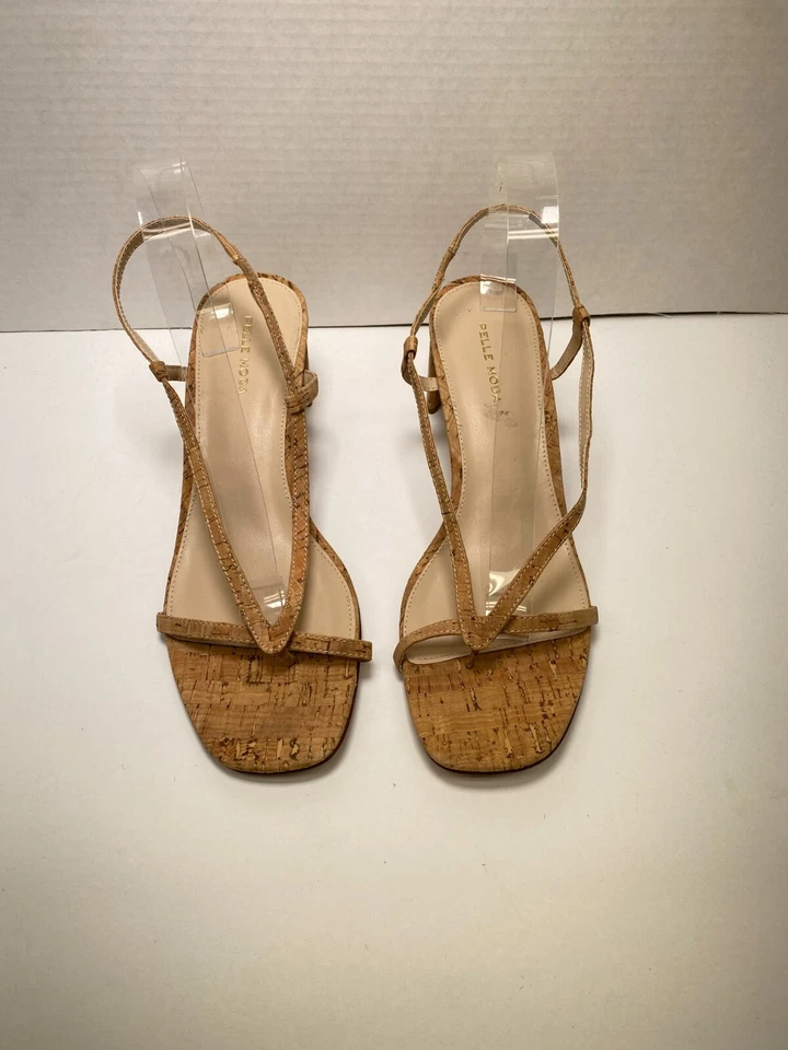 Pelle Moda Womens Francis Strap Cork Sling back Sandal Sz 11 - Image 2 of 4