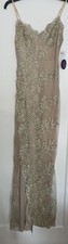 Windsor Gold Women's Anastasia Lace Formal Gown Side Slit New With Tags Size S
