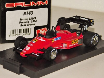 FERRARI 126C4 #28 ARNOUX F1 1984 BRUMM R143 1:43 | eBay
