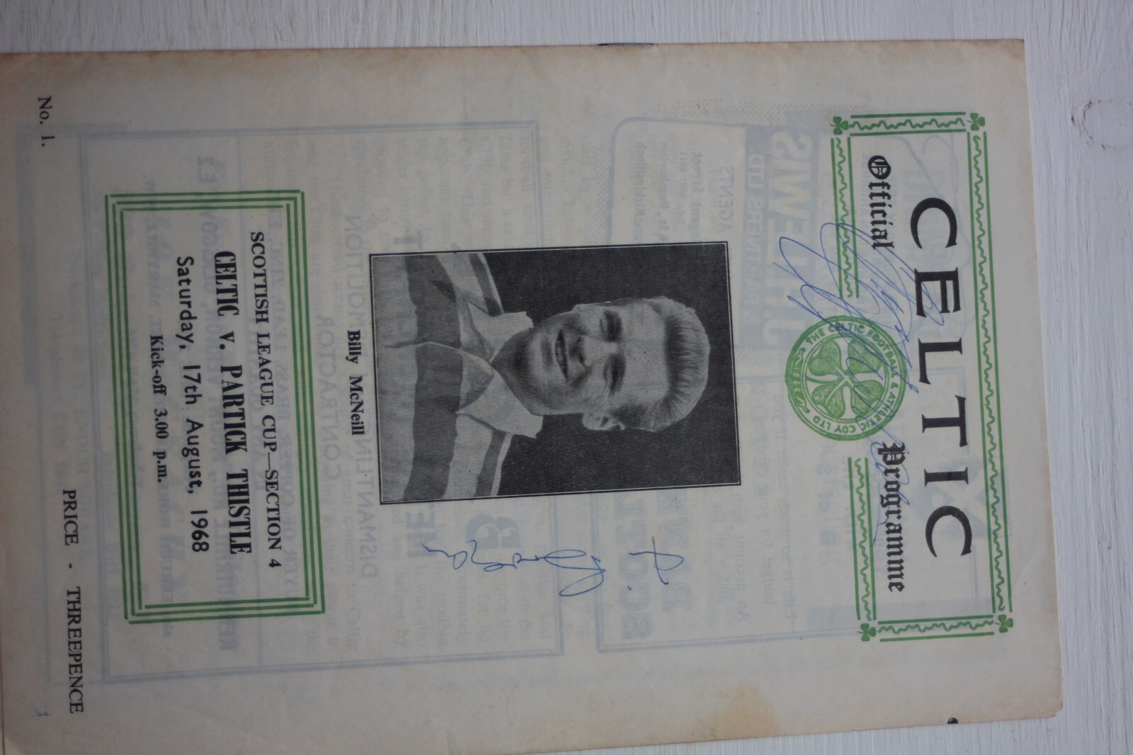 celtic signed football programme jimmy johnstone eBay