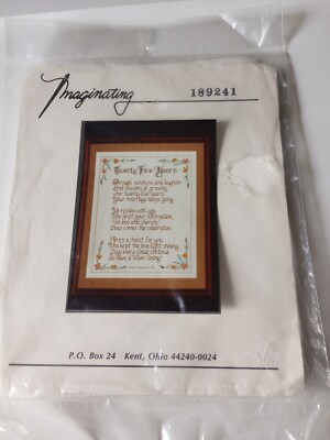 New Imaginating Twenty-five Years Counted Cross Stitch Kit 189241