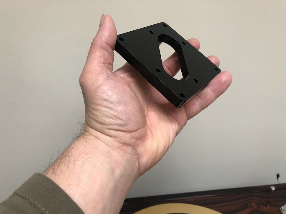 SME Tonearm Baseplate Spacer - Round, 10mm Black, For SME 3009/3012 & Similar Turntables