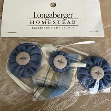 Longaberger Basket Tie -On Made For Longaberger Baskets