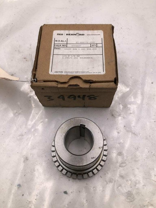 FALK/Rexnord 0704607 1040T 1.250" Hub Coupling 1/4" X 1/8" keyway -NIB
