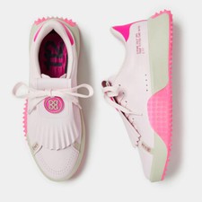 New G/FORE GFORE G.112 KILTIE GOLF SHOE G4LF23EF53-BLUSH PINK US W 6.5-7.5