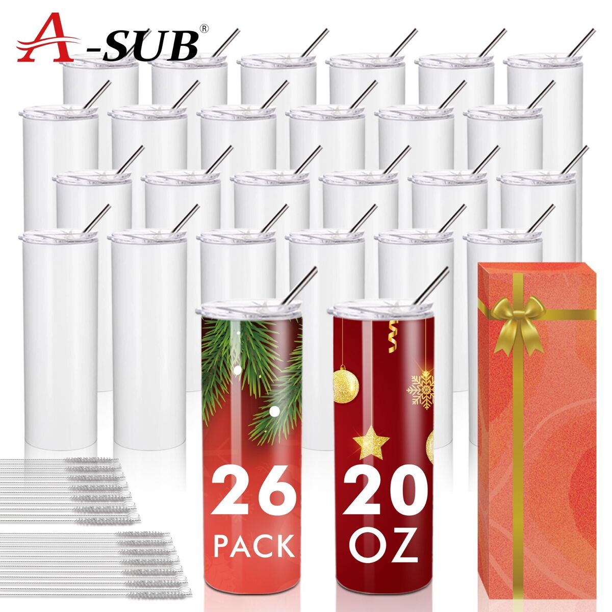 20oz Skinny Sublimation Tumblers Wholesale