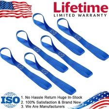 Soft Loop Tie Down Straps 1500 Load Capacity & 4500Lbs Breaking Strength Motorcy