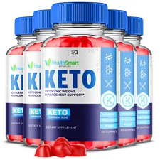 (5 Pack) Health Smart Keto, HealthSmart Keto Gummies Loss Support (300 Gummies)
