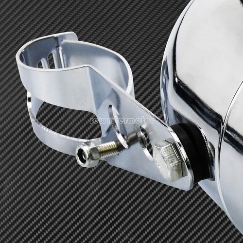 28mm-34mm Chrome Front Fork Ear Headlight Mount Brackets Motorcycle Chopper Cafe - Bild 8 von 8