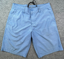 Hang Ten Shorts Mens 32 Blue Swim Golf Drawstring Polyester Pocket Hybrid Active