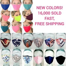 Face Masks Fabric Reusable Cotton Full Coverage Protection Mouth Mask