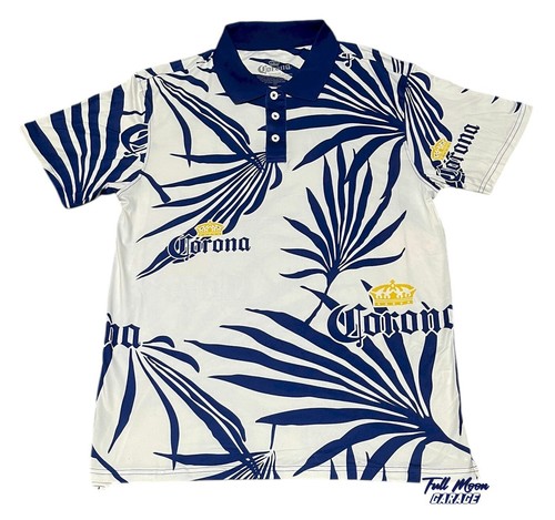 Nueva Camisa Polo de Golf Corona Extra Beer Playa Clásica Logo Para Hombre - Imagen 2 de 2
