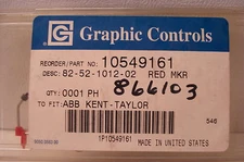 NEW GRAPHIC CONTROLS 10549161 RED MARKER 82-52-1012-02 2 PACK