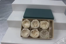 Salt Cellars/salt Dips Set Of 6 Glass With Spoons And Original Box