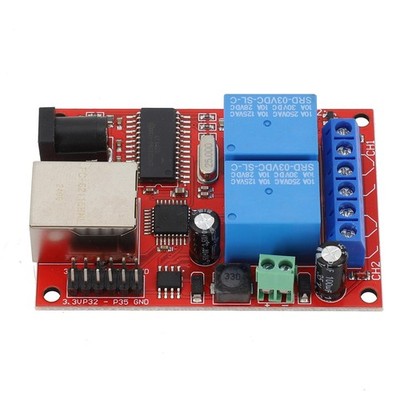 Dual Relais mit STC Mikrocontroller für Ethernet Steuerungslösungen