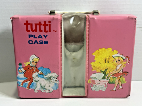 6” Vintage Mattel Barbie Tutti Doll 1960's Brunette w/ Spare Clothes & Play Case - Afbeelding 20 van 24