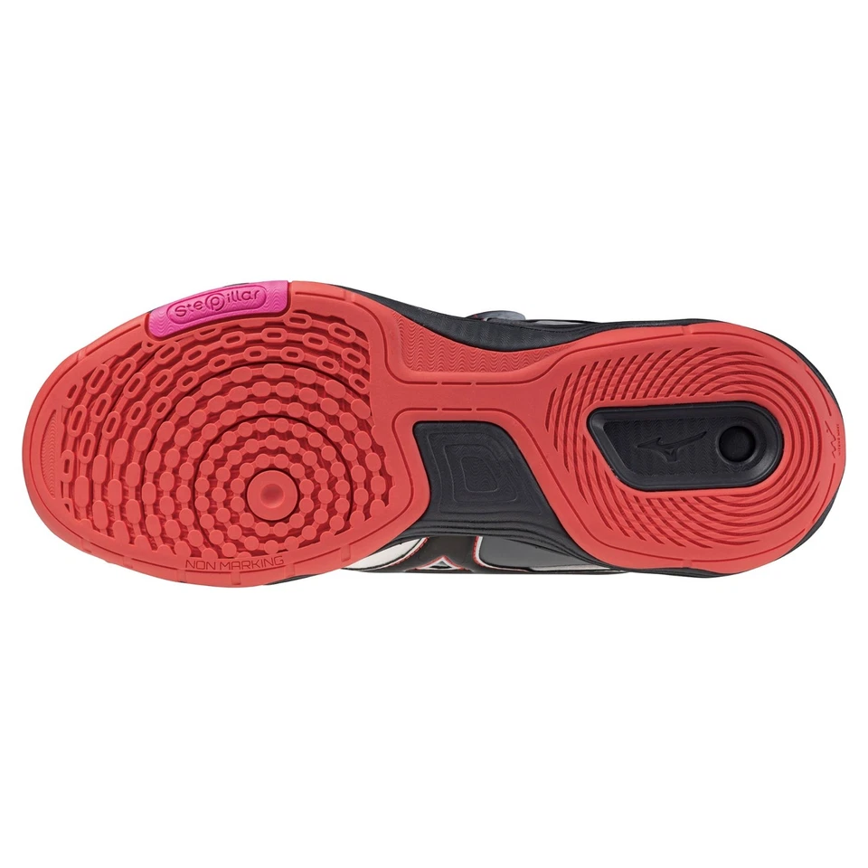 Mizuno WAVE MEDAL SP5 81GA2412 Table Tennis Shoes White Red NEW #173-5 - Image 3 of 4