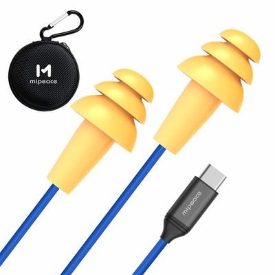 Ear Plug USB-C Headphones for Work, Industrial Safety Construction Earbuds