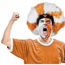 New York Knicks Curly Head Wig NBA Basketball Sports Fan Afro Costume Accessory