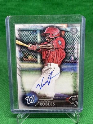 2016 Bowman Inception Inceptionalized Prospect #60/110 Victor Robles Auto 