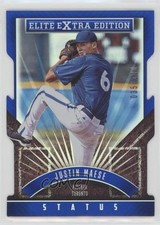 2015 Panini Elite Extra Edition Status Blue Die-Cut 35/100 Justin Maese #92 fm0