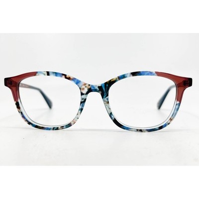 WOOW Paris Marry Me 2 Eyeglasses Frames 50-18-140 Col 0091 Blue Red Floral