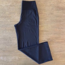 ATHLETA Venice High Rise Comfy Wide Leg Pant-Black-Sz Med/Regular-Soft Stretch