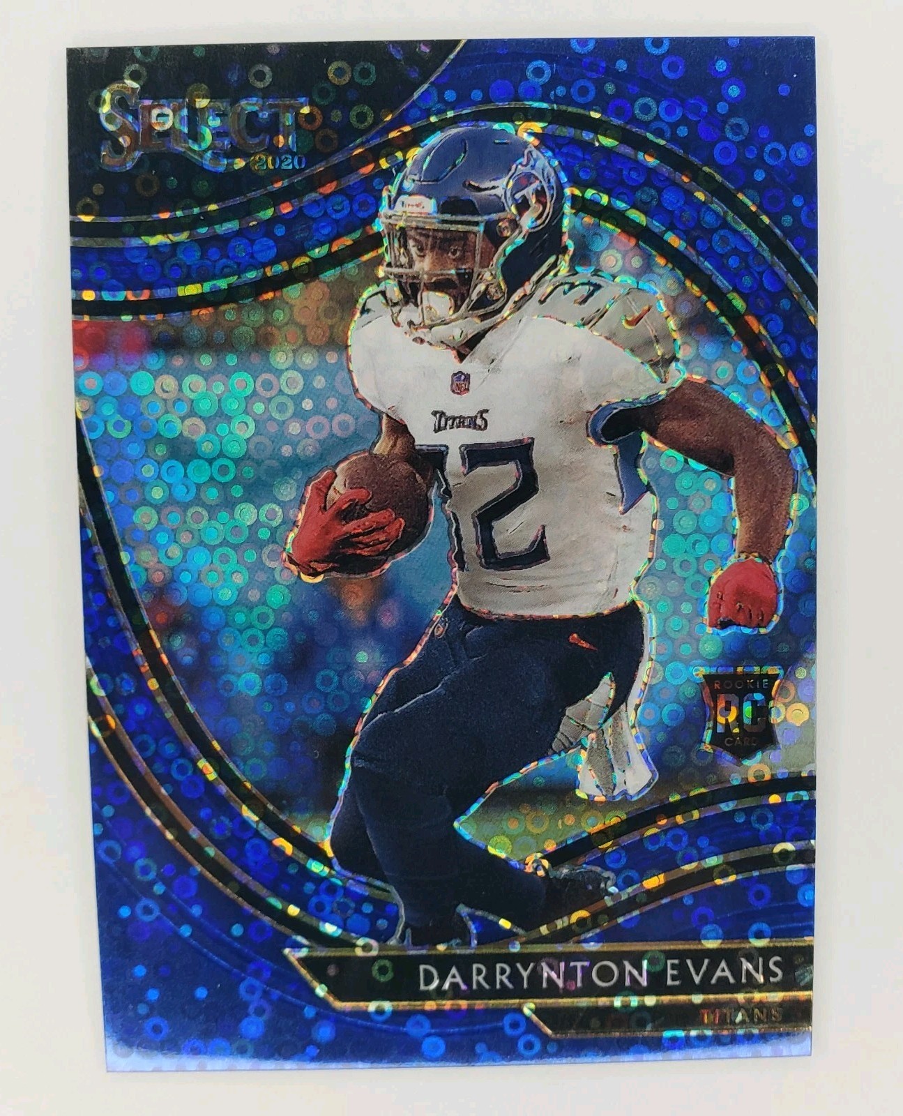 2020 Panini Select Field Level Blue Disco Prizm 20/25 Darrynton Evans #378 