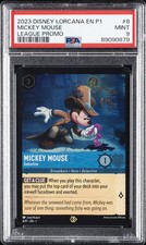 2023 DISNEY LORCANA EN P1-PROMO LEAGUE PROMO #8 MICKEY MOUSE - DETECTIVE PSA 9