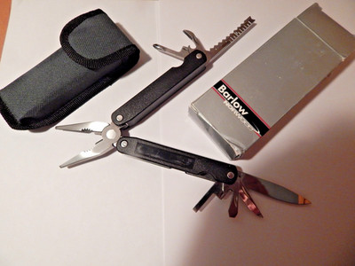 Barlow Multi-Tool Pocket Knife With Nylon Case.