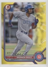2022 Bowman Prospects Yellow Border 4/75 Brennen Davis #BP-37 0ms5
