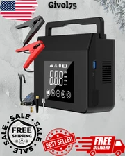 4000A Jump Starter with Air Compressor & 15000mAh PowerBank Car Emergency Kit