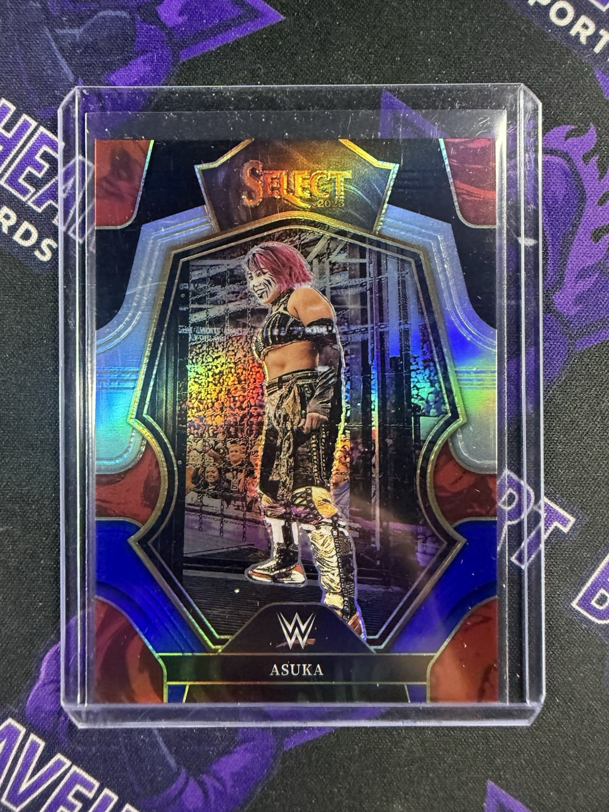 2023 Panini Select WWE Asuka Premier Black & Blue #3/49