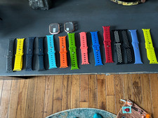 Lot of 14 Apple Watch Bands – Silicone & 2 Covers