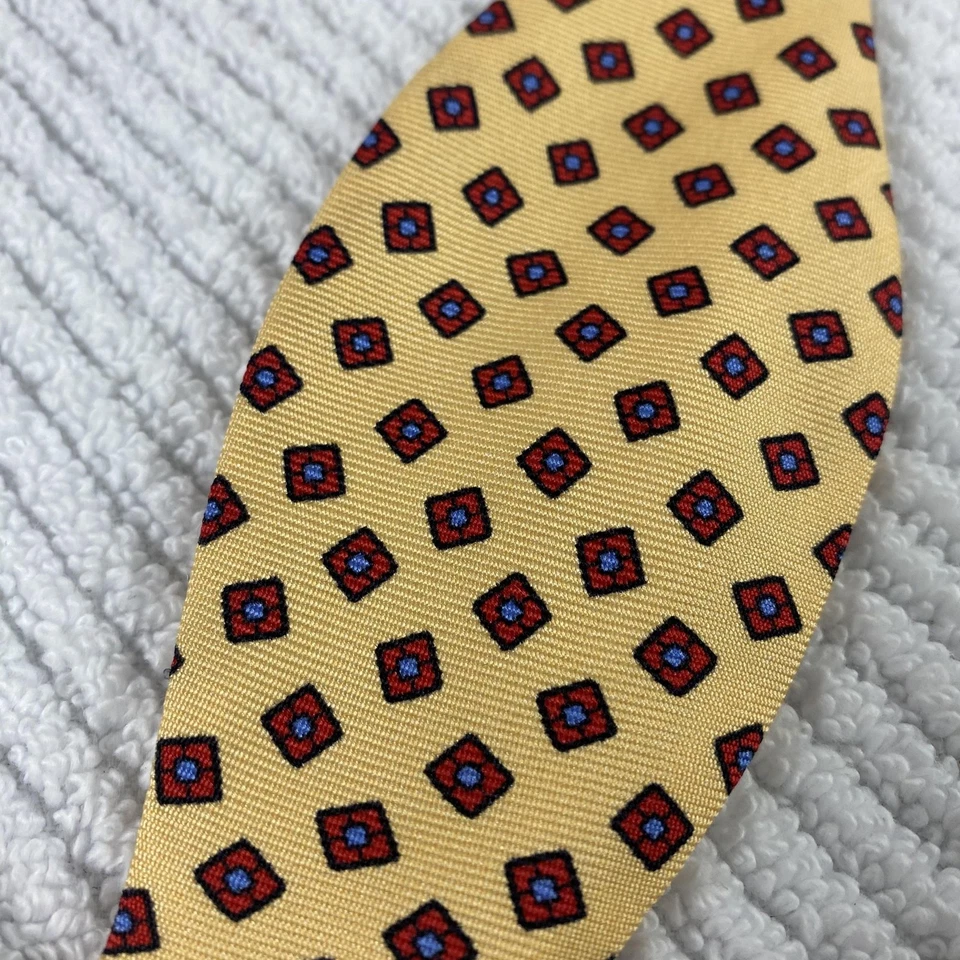 R. Hanauer Bow Tie Mens One Size Yellow Gold Silk Self-Tie Handmade Made in USA - Изображение 2 из 4