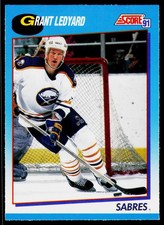 Grant Ledyard, 1991-92 Score Canadian Bilingual, #401, Buffalo Sabres,