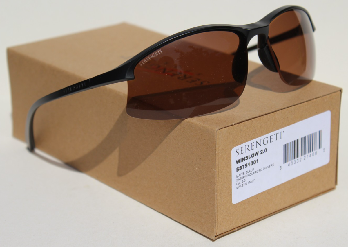 SERENGETI Winslow 2.0 POLARIZED Sunglasses Black/Saturn Drivers