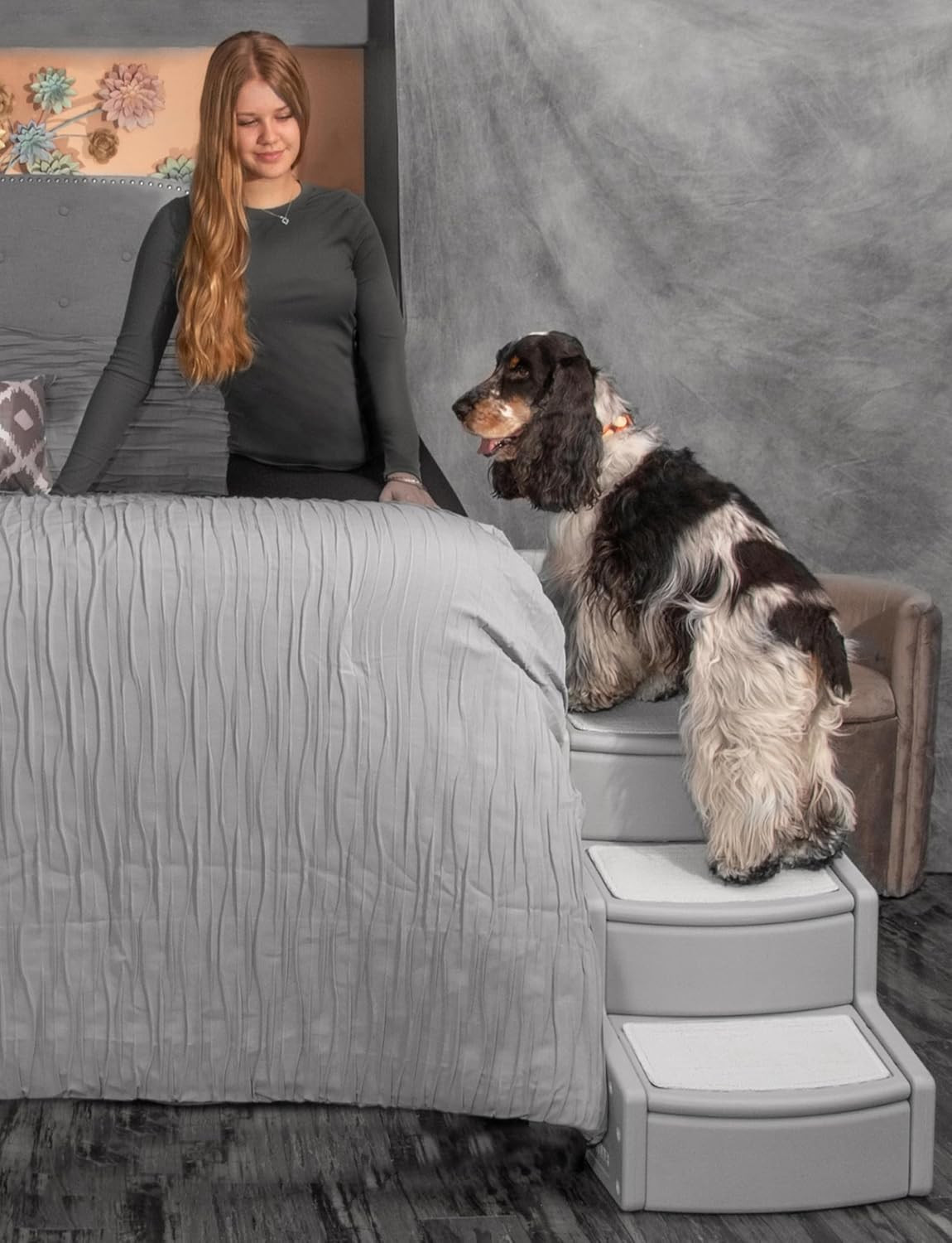 Easy Step Iv Pet Stairs - 4 Steps For Cats/Dogs, Washable, N...