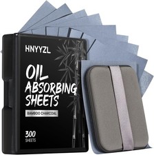 Blotting Papers for Face,300Pcs Oil Blotting Sheets,1 Portable Box with Mirror 