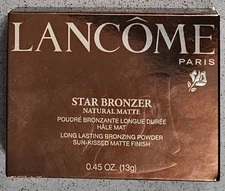 Lancome Star Bronzer Nat Matte Sunkiss Shade 02 Long Lasting Bronzing Powder NIB