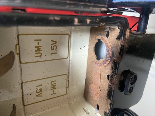 VINTAGE JAPAN BATTERIEBETRIEBENES BLECHSPIELZEUG VETERANENAUTO MIT BOX SIEHT NEUWERTIG AUS. - Bild 14 von 15