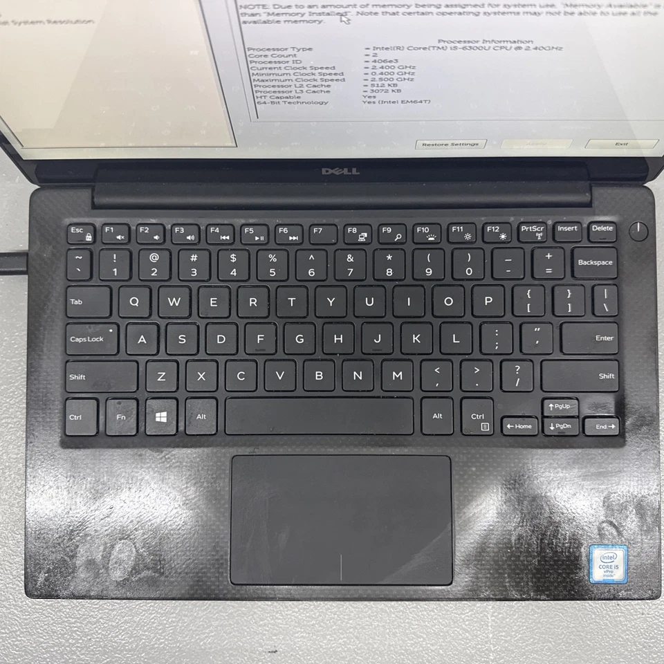 Dell XPS 13 9350 13.3" – Intel Core i5-6300U 2.3GHz | 8GB RAM | No SSD | - Image 4 of 4