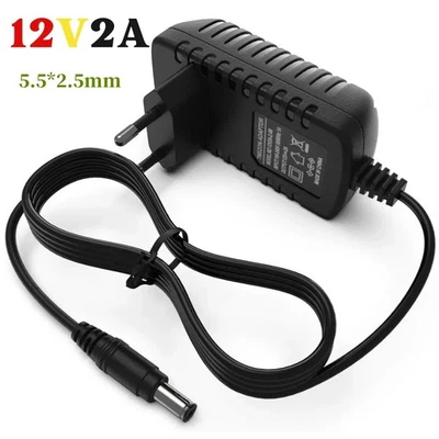 LEDSONE DE FUENTE DE ALIMENTACIÓN 12V 2A AC/DC 24W transformador adaptador de corriente fuente de alimentación de enchufe cargador LED DRIVER