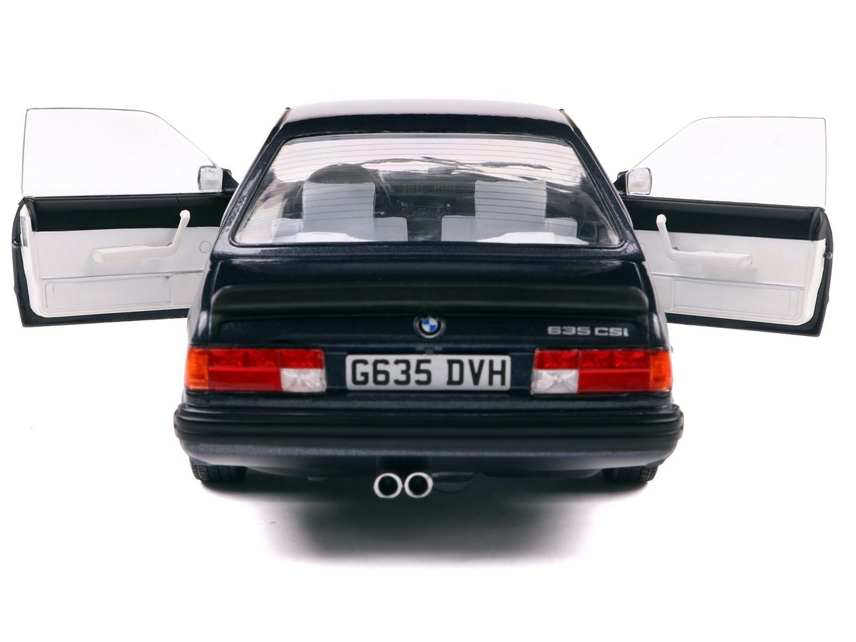 1984 BMW 635 CSI (E24) MACAU BLUE 1/18 DIECAST MODEL BY SOLIDO